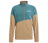 adidas Terrex - Terrex Multi Climawarm Fleece Anorak - Veste polaire - L - preloved teal / cardboard / semi impact orange