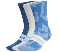 adidas Unisex TERREX MULTI 3 PACK SOCK, glow blue/white/tech indigo, 4.5-6