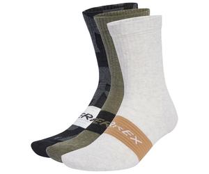 adidas Terrex - TRX MT Sock 3-Pack - Chaussettes multifonctions - EU 40-42 - black / olive strata / white