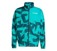 ADIDAS TERREX Veste de sport 'Multi Printed Wind' vert gazon / vert foncé, Taille S