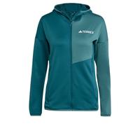 ADIDAS TERREX Veste en polaire fonctionnelle 'Xperior' pétrole / sapin / blanc, Taille M-L