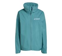 ADIDAS TERREX Veste outdoor 'Essentials' pétrole / blanc, Taille M-L