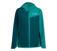 ADIDAS TERREX Veste outdoor 'Multi 2.5L Rain.Rdy' émeraude / sapin / blanc, Taille XL-XXL