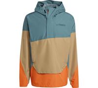 ADIDAS TERREX Veste outdoor 'Xploric' camel / pétrole / orange fluo, Taille M
