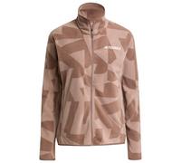 adidas Terrex - Women's MT AOP Full Zip Fleece - Veste polaire - XL - earth strata / trace brown