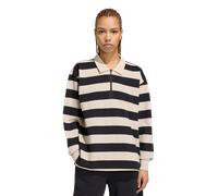 Polo manches longues French terry contemporain Essentials Black / Crystal Linen XL