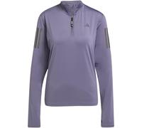 Adidas The Run Half-Zip Running Top Womens Violet 10 (S) Female