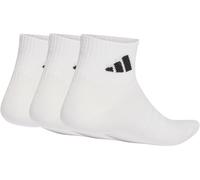 adidas Unisex THIN&LIGHT SPORTSWEAR ANKLE SOCKS 3 PAIR PACK, white/white/black, 2.5-4