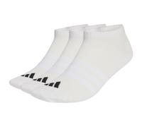 Adidas Chaussettes basses THIN&LIGHT ESSENTIALS Mixte – Lot 3 paires – Blanc/Blanc/Noir – 42-45