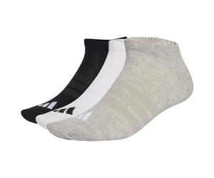 adidas - Thin&Light Essentials Low Cut Socks 3 Pack - Chaussettes multifonctions - Unisex M | EU 43-45 - medium grey heather / white / black
