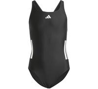 Adidas Three Stripe Swimsuit Junior Girls Noir / Blanc 7-8 ans Female