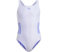 Adidas Three Stripe Swimsuit Junior Girls Violet/Cobalt 9-10 ans Female