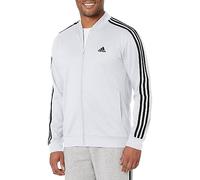 adidas Three Stripe Tricot Full-Zip Jacket Veste d'extérieur, Gris Clair pointillé, M Homme