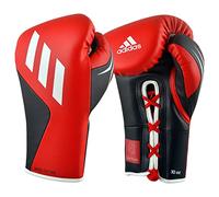 adidas Tilt 350 Pro with Lace Closure - with New Tilt Technology - for Men, Women, Unisex - Sustainable Vegan Leather Boxing. Kickboxing, MMA Training Gloves - (Active Red/Black, 16oz)