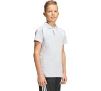 Adidas Polo enfant Tiro26 League Unisexe manches courtes Gris clair/Blanc 13/14 ans