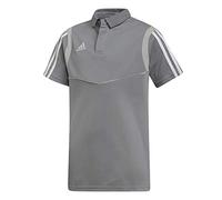 adidas Tiro19 Cotton Polo Mixte Enfant, Grey/White, FR : S (Taille Fabricant : 128)