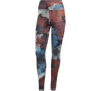 Adidas Training Essentials Printed Gym Legging Womens Vert/Rouge 6 (XXS) Female