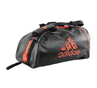 Adidas Training Sac de Sport 2 en 1, Noir/Orange, 31 x 62 x 31 cm