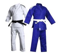 adidas Training Uniform-500g Student Gi d'entraînement 500 g pour étudiant en Arts Martiaux Uniforme de Judo, Bleu, 140