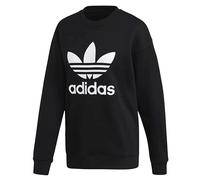 Adidas Trefoil Crew - Femmes Sweatshirt Pullover Coton Noir FM3272 NEU