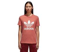 Adidas - Trefoil - T-Shirt - Femme - Rouge - 40