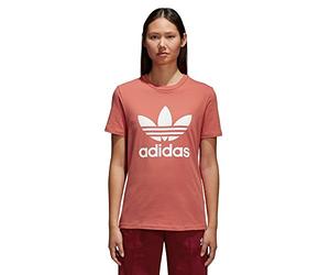 Adidas - Trefoil - T-Shirt - Femme - Rouge - 40