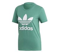 adidas TREFOIL TEE T-Shirt Femme, future hydro f10/White, 38 FR