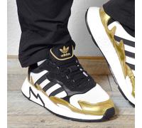 Adidas Tresc Course J Baskets Chaussures Enfants Garçons Filles Blanc/Noir/Or