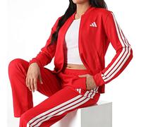 Adidas Tuta Femme XS S M L XL Rouge Acétate Confortable 3 Stripes Sport Pantalon