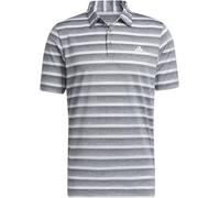 Adidas Two-Color Striped Golf Polo Shirt Mens Gris Trois S Male