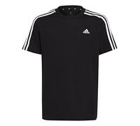 adidas U 3S Tee T-Shirt, Noir/Blanc, 7 años Mixte bébé