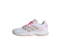 adidas Ubersonic Kids Tennis Shoes Chaussures, Off White/Silver Metallic/Powder Plum, 35.5 EU