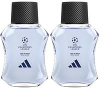 adidas UEFA Champions League Pro Player Edition - Eau de toilette 50 ml (Lot de 2)