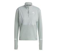 adidas Ultimate High Visibility Half-Zip Maillot De Course Femmes - Sauge, Taille XL