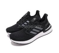adidas UltraBOOST 20 Black Silver White Men Unisex Running Shoes Sneakers EF1043