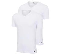 Adidas Underwear Maillot De Corps à Manches Courtes Et Col En V Active Flex Cotton 2 Unités