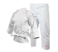 adidas Uniforme de Judo Club pour Enfants, garçons et Filles en Polycoton Durable avec Ceinture Blanche Incluse, 250 g