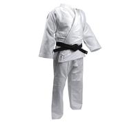 adidas Uniforme de judo d'entraînement (450 g) - 150 cm, blanc - Fabriqué en polycoton, tissage unique lourd unisexe pour adultes et enfants, convient pour l'entraînement, le sparring, la pratique et