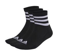 adidas Unisex 3-stripes Cushioned Sportswear Mid-cut Socks 3 Pairs Ankle Socks (