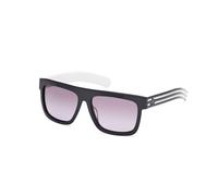 Adidas Unisex Adidas OR0127 20B Lunettes de soleil Acétate Gris Fumée Carré Normale