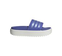 adidas Unisex Adilette Platform Slide Sandal, Semi Cobalt Blue/Blue Spark Met./White, 11 US Men