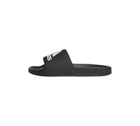 adidas Unisex Adilette Shower Slide Sandal, Black/White/Core Black, 10 US Men