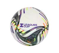 Adidas Unisex-Adult Leagues Cup Mini Soccer Ball, White/Black/Solar Orange/Solar Yellow, 1