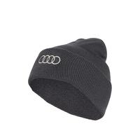 adidas Unisex Audi REVOLUT Formula One Team Beanie, Utility Black/Hi-res Red, M-L