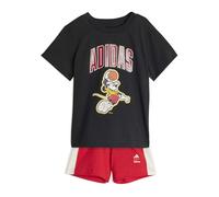 adidas Unisex Baby DISNEY MICKEY MOUSE T-SHIRT SET, black/off white, 3-4 Years