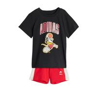 ADIDAS SPORTSWEAR Survêtement 'Disney Micky Maus' orange foncé / rouge rubis / noir / blanc, Taille 74