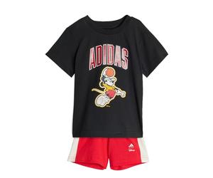 adidas Unisex Baby DISNEY MICKEY MOUSE T-SHIRT SET, black/off white, 9-12 Months