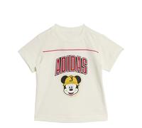 adidas Unisex Baby Disney Mickey Mouse Tee, Off White/Pure Ruby, 0-3 Months