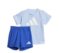 adidas Mixte bébé ESSENTIALS BIG LOGO T-SHIRT SET, glow blue/white, 3-6 Months