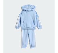 adidas Unisex Baby ESSENTIALS HOODED JOGGER, glow blue/white, 3-4 Years